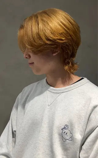 ミディアム カラー メンズ 谷口 瑠莉のヘアスタイル