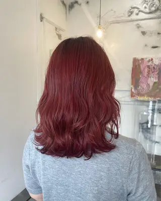 ミディアム カラー 前田 雄のヘアスタイル