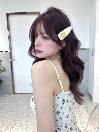 ロング カラー yui🎀ブリーチな しダブルカラー／博多のヘアスタイル