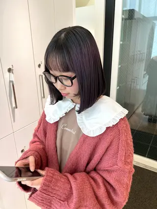 ロング カラー NANO/ ブリーチ×レイヤーのヘアスタイル