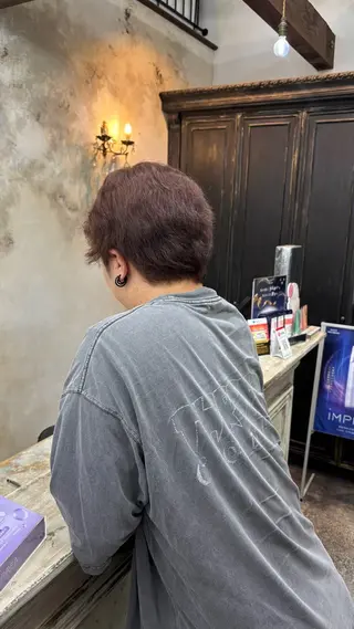 カラー ふたつやゆら🤎ྀི カラー、縮毛矯正のヘアスタイル