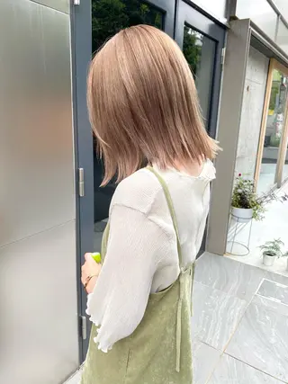 ロング カラー レイヤーカット 赤み消し　店長/大和のヘアスタイル