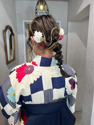 ミディアム ヘアアレンジ ヘアセット🎀パーマ Tsubasaのヘアスタイル