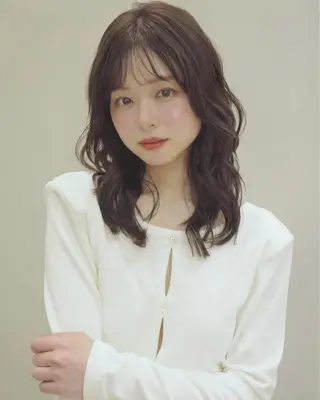 ロング パーマ 骨格診断カット.𖥔 ボブ/レイヤー/碧夢のヘアスタイル