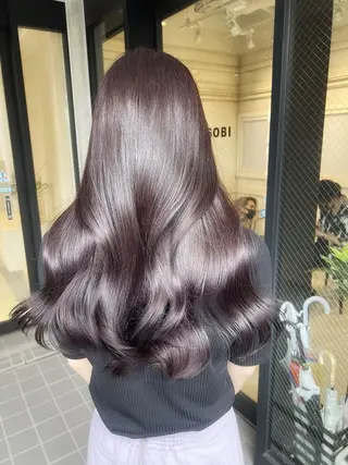 ロング カラー ブリーチなし/カラー 専門店ASOBIのヘアスタイル