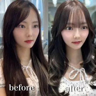 セミロング Lond bla-maのヘアスタイル