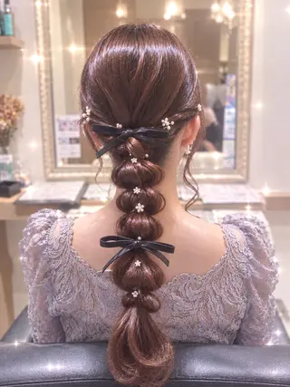 ヘアアレンジ 透明感カラー🤎 静岡/💖ヘアセットのヘアスタイル