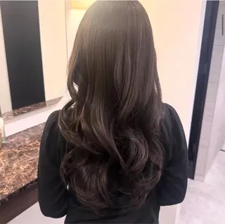ロング カラー Ako  カット・ 縮毛矯正モデル募集のヘアスタイル