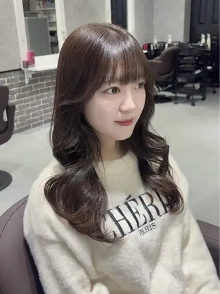 セミロング あい❤︎ /韓国巻き/レイヤーのヘアスタイル
