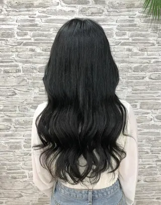 ロング カラー 韓国ヘア🤍髪質改善 🇰🇷AKANEのヘアスタイル