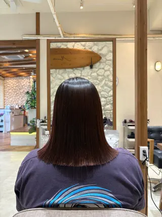 ミディアム 山口 南のヘアスタイル