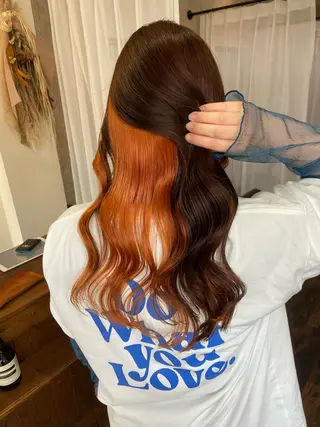 ロング 柳沼 沙季奈のヘアスタイル