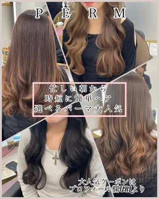 ミディアム カラー パーマ 左藤健人 デジタルパーマ/縮毛のヘアスタイル