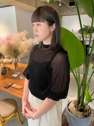 ミディアム 聖 来のヘアスタイル