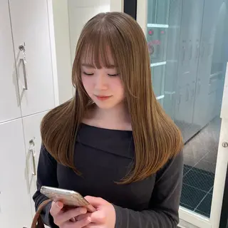セミロング カラー Parve Mix /頓宮 稚愛🤍のヘアスタイル
