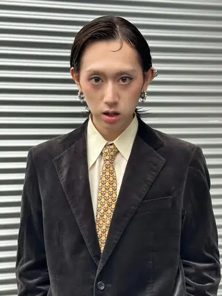 ミディアム 田中 泰正のヘアスタイル