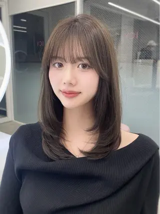 ミディアム annuy ハルタのヘアスタイル
