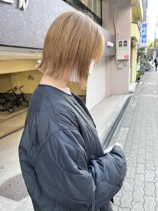 ショート カラー 樫原裕二/似合わせ カット/透明感カラーのヘアスタイル