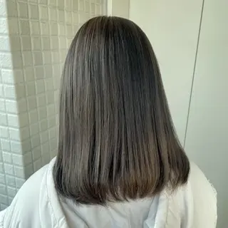 カラー 銀座:似合わせカラー オリーブ🫒アレンジのヘアスタイル