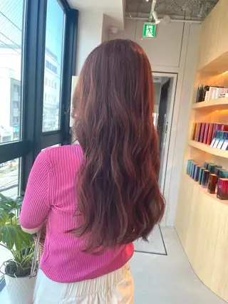 セミロング カラー 西村 真夜のヘアスタイル