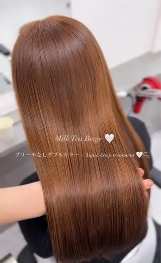 ロング カラー レイヤー透明感カラー ブリーチ🎀オトハのヘアスタイル