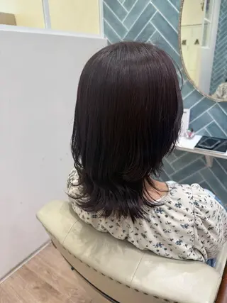 ミディアム カラー ✨武蔵小杉💎カラー 💋YUMENO🩷のヘアスタイル