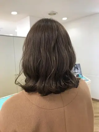ミディアム カラー もりたみかこ 美容師お休み中のヘアスタイル