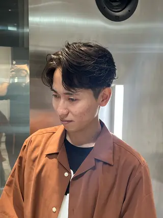ショート パーマ メンズ 似合わせパーマ🔥 河浪 大智のヘアスタイル