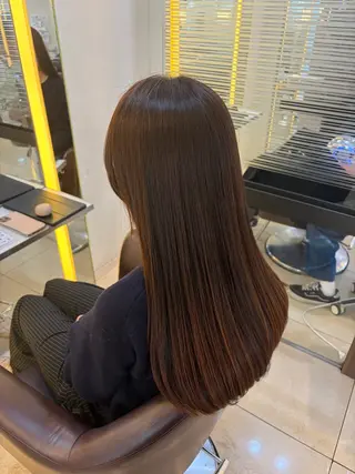 ロング 🎀ноиокa🎀 レイヤー×暖色カラーのヘアスタイル