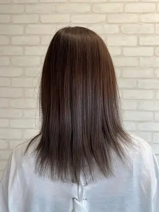 セミロング カラー THETAふじみ野 野宮のヘアスタイル