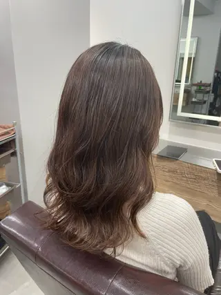 セミロング 🌷久保田 優🌷のヘアスタイル