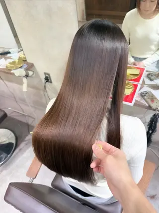 ロング 若命燿史／レイヤー 縮毛矯正/髪質改善のヘアスタイル