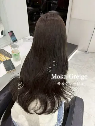 ロング カラー ヘアアレンジ 艶髪グレージュ🩶 maharuのヘアスタイル