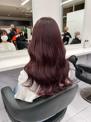 ミディアム カラー ヘアアレンジ 🩵 JURI🩵のヘアスタイル