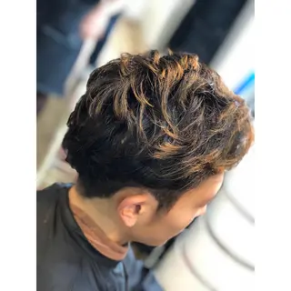 パーマ メンズ 増山 大起のヘアスタイル