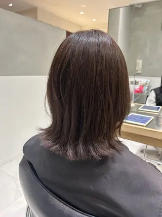 ミディアム カラー ワンカラー𝜗𝜚 /Hana/錦糸町のヘアスタイル