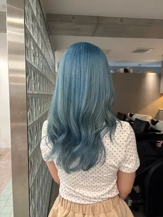 ロング カラー ヘアアレンジ 透明感カラー🫧/ ハイトーン/なお🎀のヘアスタイル