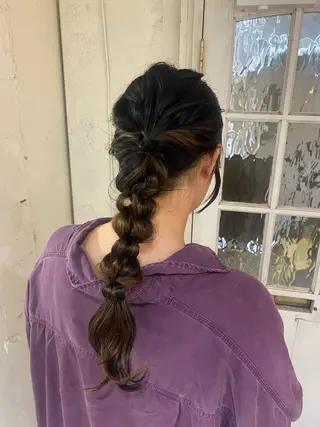 ロング ヘアアレンジ 透明感うる艶カラー ¦コユキ🫧💞のヘアスタイル