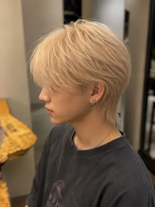 ショート メンズ 透明感カラー 渋谷美容師みひろのヘアスタイル