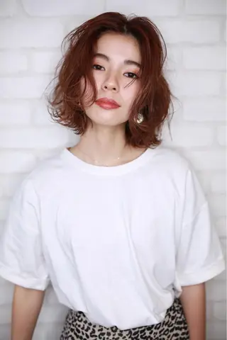 セミロング カラー パーマ ヘアアレンジ メンズ キッズ ネイル マツエク・マツパ premier modelsのヘアスタイル
