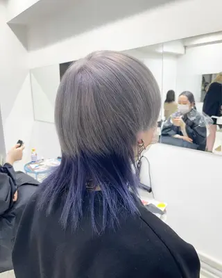 ショート カラー メンズ ハッシュカット/ハイ トーン/HIROKIのヘアスタイル