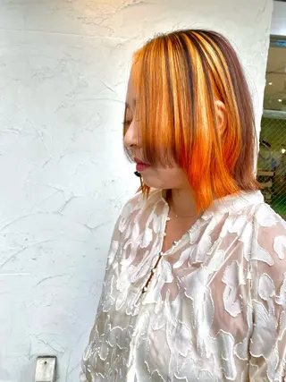 ミディアム Sabby氏川洸希 パーマのヘアスタイル