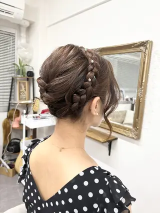 ヘアアレンジ ヘアサロン ミカヅキのヘアスタイル