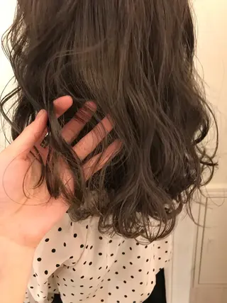 セミロング カラー 清水 ちひろ ✄トップスタイリストのヘアスタイル