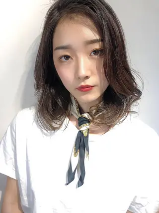 ミディアム 過去一の柔髪ヘア 🌿einshairのヘアスタイル