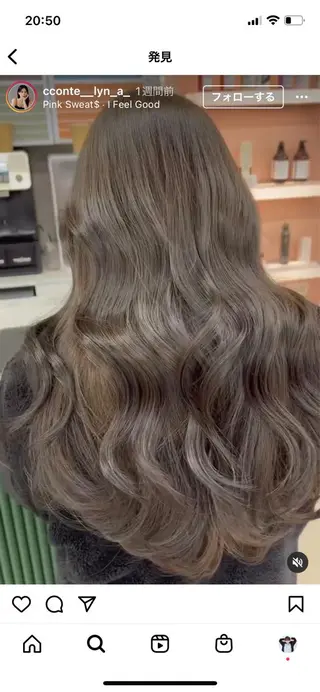 ロング コテ巻き風パーマ カンノケンタのヘアスタイル