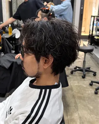 パーマ メンズ 大人男子の メンズパーマのヘアスタイル