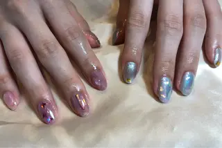 ネイル パラあり！フィルイン 美フォルムのネイルデザイン