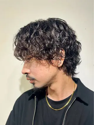 ショート パーマ メンズ 石田 大成のヘアスタイル