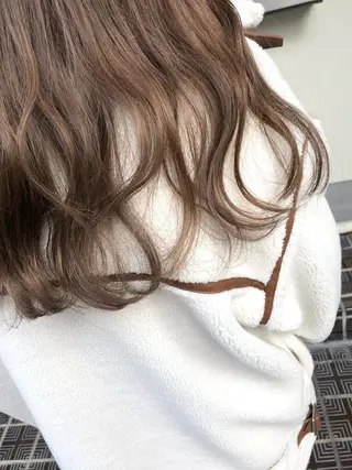 カラー レイヤー/髪質改善 縮毛/ハッシュカットのヘアスタイル